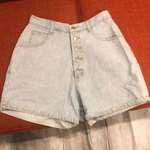 High rise shorts.